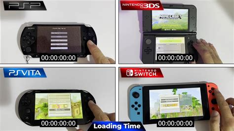 Handheld Consoles Comparison Minecraft PSP Vs 3DS Vs PS Vita Vs