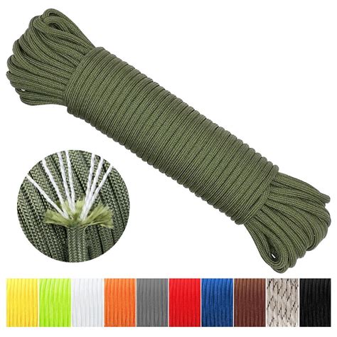 Type III 7 Strand Core Paracord 550lb Multipurpose Parachute Cord For