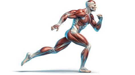 3d Illustration Of A Runner S Anatomy With Clipping Path Isolated ...