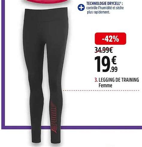 Offre Legging De Training Femme Puma Chez Intersport