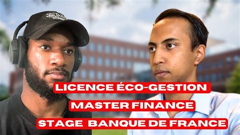 De La Licence Eco Gestion Un Master En Finance Son Parcours