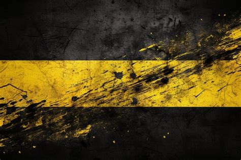 Premium Photo Black And Yellow Abstract Dirty Grunge Background