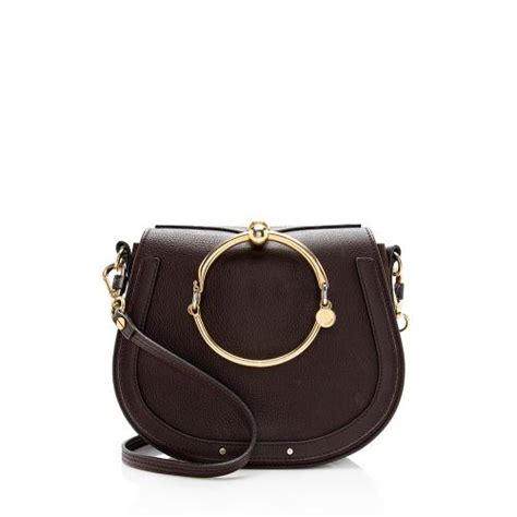 Chloe Calfskin Suede Nile Medium Bracelet Bag