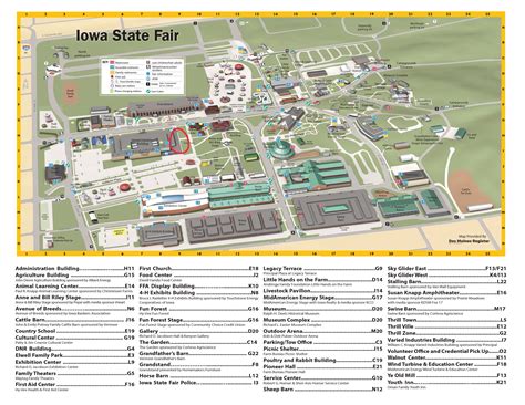 navigating  iowa state fair  comprehensive guide    map