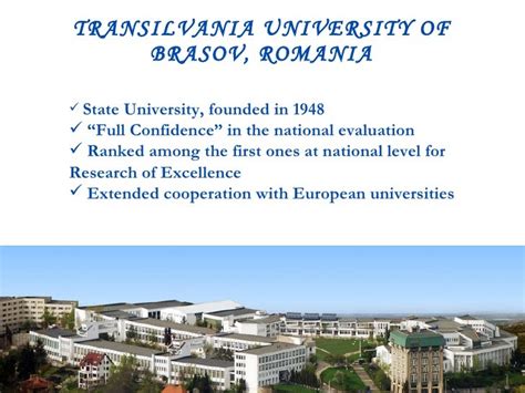 Transilvania university of brasov