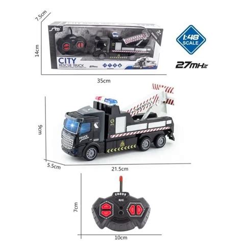 Rcd Remorque Camion Grue Ch Rc Pour Enfants Jouet De V Hicule D