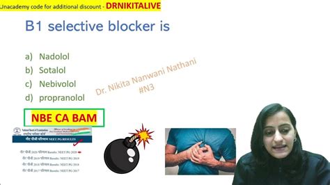 Mnemonic Of The Day Beta Blockers Ans Pharmacology Mnemonics Dr Nikita Nanwani Youtube