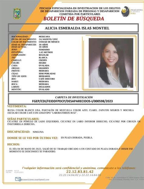 Alicia Esmeralda Joven Desaparecida En Puebla Es Hallada Sin Vida