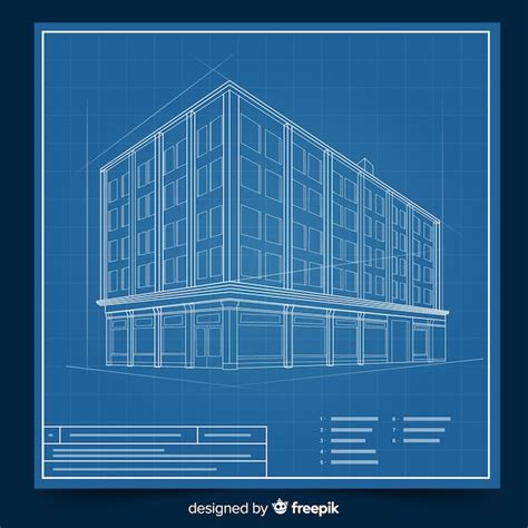 Projekt Budowlany Z Koncepcją 3d Darmowy Wektor