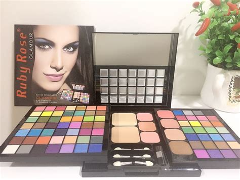 Kit Maquiagem Luxo Ruby Rose Linha Glamour Maleta Completo R