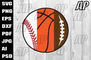 Baseball Basketball Football SVG Graphic By ILukkystore Creative Fabrica