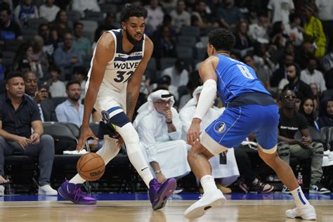 Nba Timberwolves Top Mavericks In Preseason Opener In Abu Dhabi