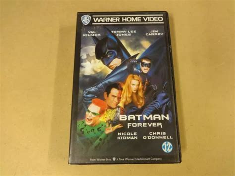 Batman Forever Vhs Tape Jim Carrey Val Kilmer Tommy Lee Jones