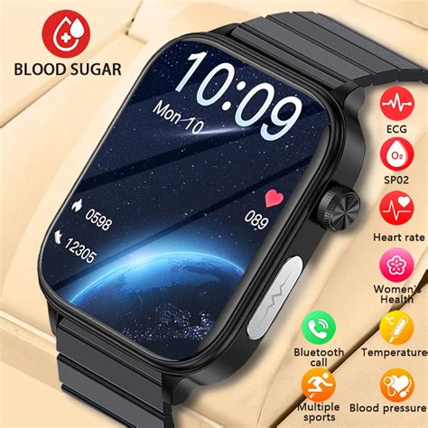 2024 New Medical Grade Smart Watch Men ECG Blood Glucose Lipid And Uric