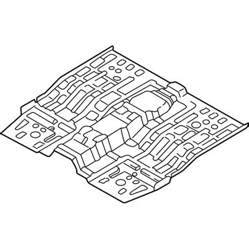 65111 26200 Genuine Hyundai Panel Center Floor