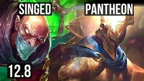 Singed Vs Pantheon Top Rank 4 Singed 7110 400 Games Godlike