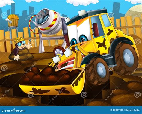 The Cartoon Kid Digger - Illustration For The Children | CartoonDealer.com #30867262