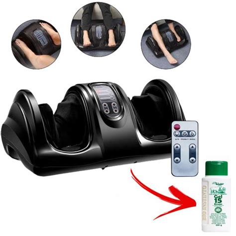 Massageador Elétrico Shiatsu Bivolt Foot Massager Pés E Panturrilhas Gel 15 Ervas Massagem E