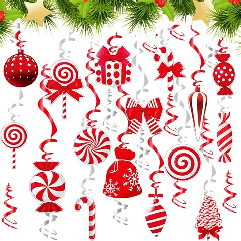 Efnhjf Pcs Christmas Hanging Swirl Decoration Kit Christmas Ceiling