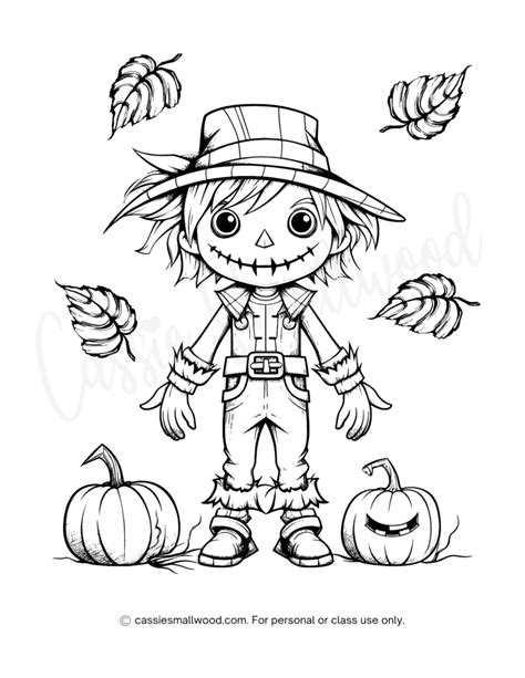 Free Scarecrow Coloring Pages