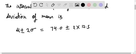 Solved Use The Range Rule Of Thumb To Identify The Limits Separating