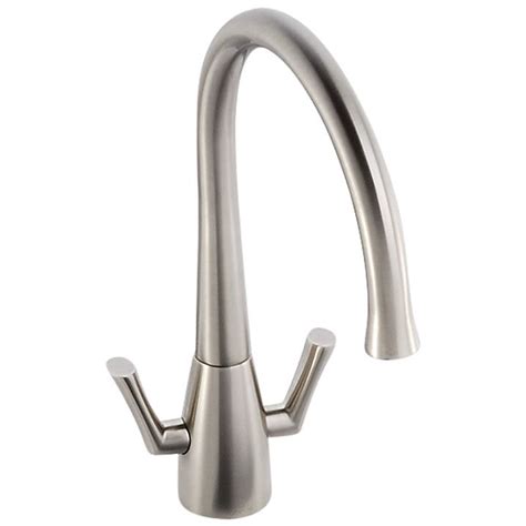 Abode Fluid 2 Lever Monobloc Kitchen Tap Ceramic Kitchen Sinks