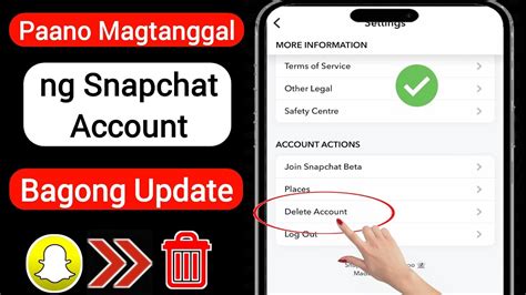 Paano Magtanggal Ng Snapchat Account 2023 Bagong Update Tanggalin