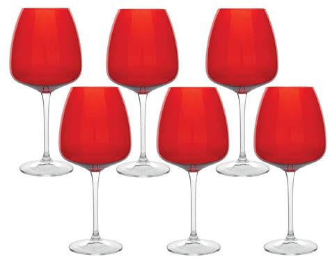 Fade Passion Set Calici Vino Rosso Cl In Fine Cristallo Crystalite