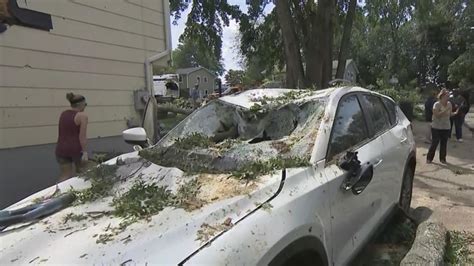 Clean Up Begins Across Tri State Area After Thursdays Powerful Storms