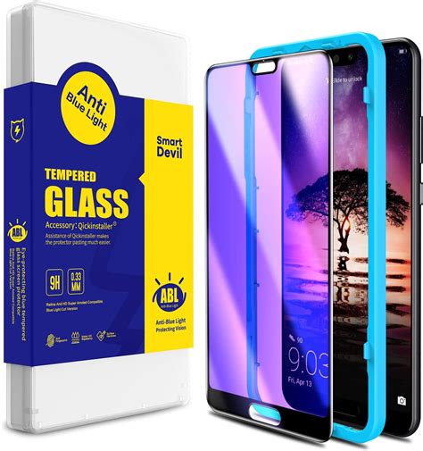 SmartDevil 2 Pack For Huawei P20 Screen Protector Anti Blue Light