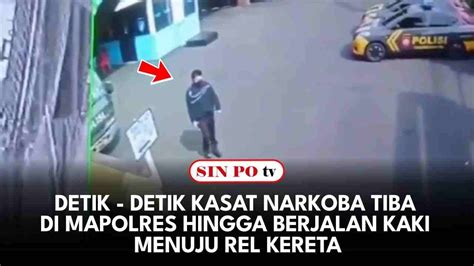 Detik Detik Kasat Narkoba Tiba Di Mapolres Hingga Berjalan Kaki