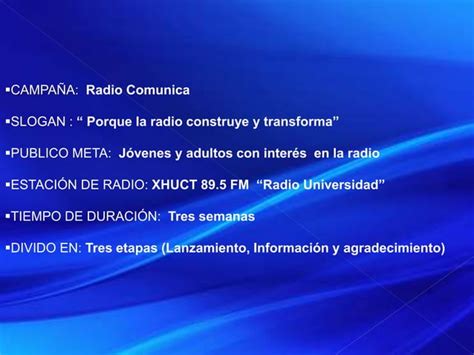 Presentación radiocomunica PPT