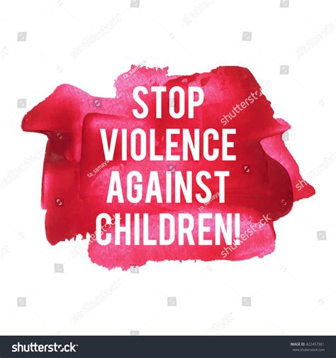 Stop Violence Against Children Card Poster Stock Vector (Royalty Free) 422457361 | Shutterstock