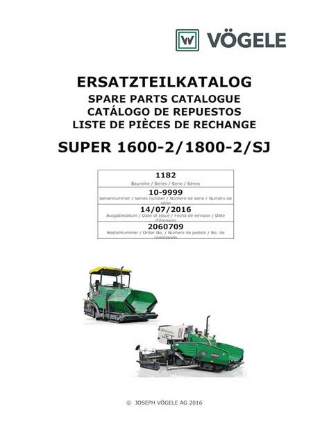 V Gele Super Tracked Paver Pdf Parts Catalog