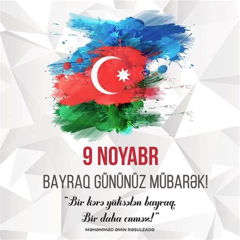 Bayraq Gunu Social Media Post Azerbaijan Flag Day Azerbaijan Flag