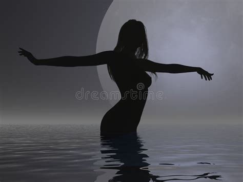 Moonlight Nude At Sea Stock Images Image 370484