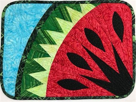 Watermelon Placemats Quiltworx Made By Joan Barn Quilts