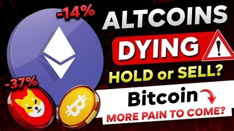 🛑 Altcoins Crashing Hard Bitcoin More Pain To Come Hold Or Sell