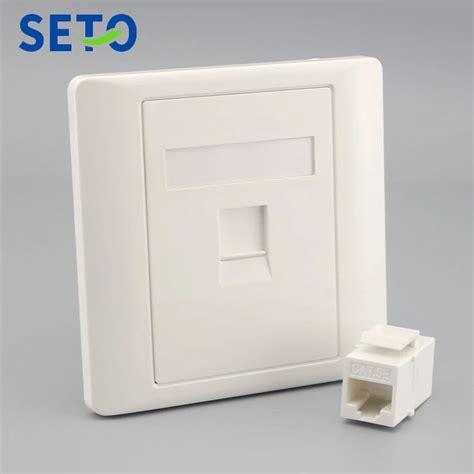 Seto 86 Type Network Ethernet Lan Rj45 Cat5e Direct Connection Wall Plate Socket Keystone