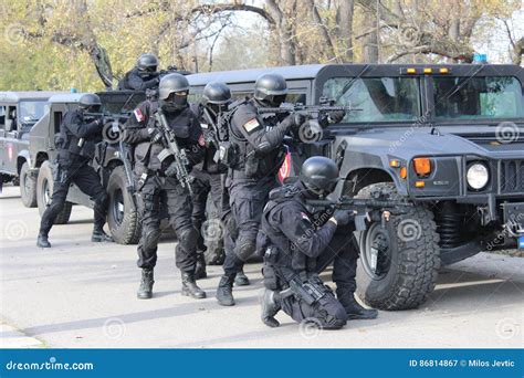 Serbian Gendarmerie Operators Editorial Photography Image Of