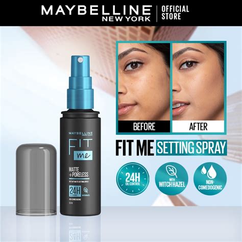 Maybelline Fit Me Setting Spray (60mL) - 24HR Oil Control, Waterproof ...