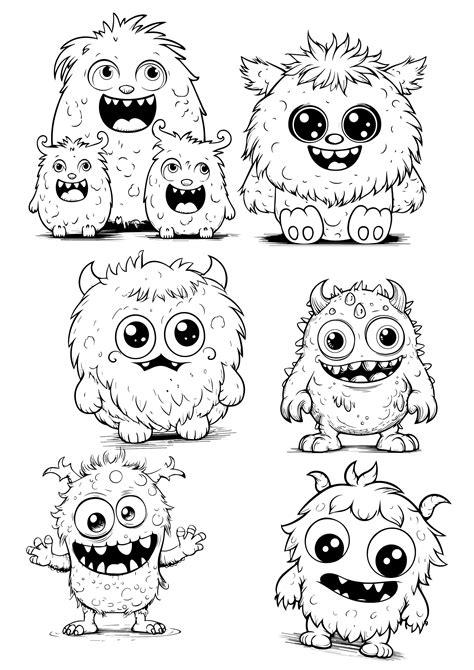 Here Are 10 Cute Monster Coloring Pages That Are Perfect for Kids Ideal ...