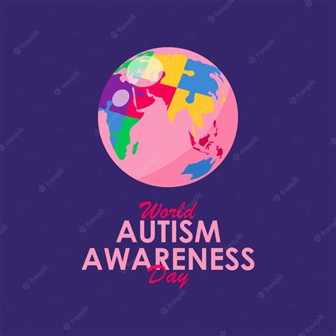 Premium Vector World Autism Awareness Day Poster Template Horizontal