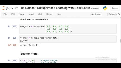 Iris Dataset Unsupervised Learning With Scikit Learn Youtube