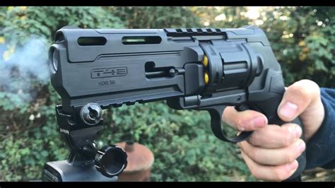 UMAREX HDR T4E 50 Review Test Chrono And Duel Revolver Paintball