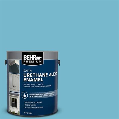 Behr Premium Gal M Below Zero Urethane Alkyd Satin Enamel