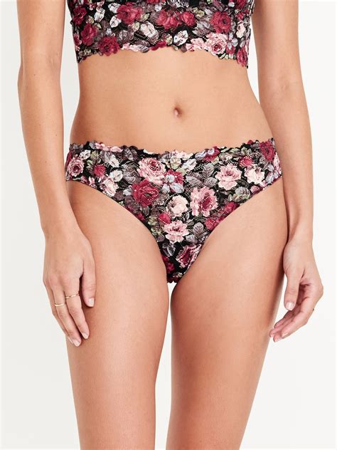 Mid Rise Lace Bikini Underwear Old Navy