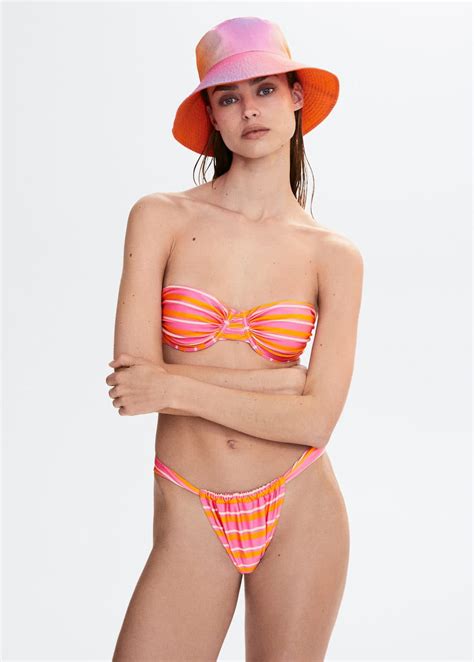 Slip Bikini Classico Righe Donna Mango Italia