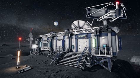 3d Model Modular Lunar Base Vr Ar Low Poly Cgtrader