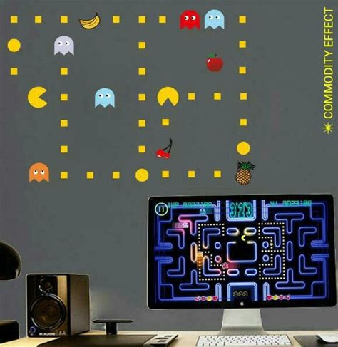 Classic Arcade Game Pacman Wall Decal Decor By Bestdealshop